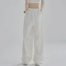 万有引力博物館 レディース秋用パンツ【ワイドレッグ・ストレート・ルーズフィット】