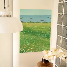 小花のデザインで癒やしを感じるウォールタペストリー【高級感のある壁掛け布】
