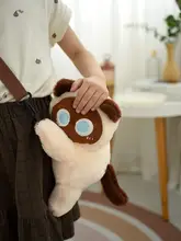 アニメデザインの黒猫ショルダーバッグ【幼稚園用・ピンクウサギリュック・シャム猫デザイン】