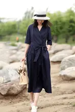 全棉製のフェミニンワンピース【春夏用・ゆったりデザイン・ジャケット風・フレンチスタイル】