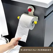 デザイン性の高い吸盤式トイレットペーパー掛け【アイアン製・壁掛け・トイレ用】