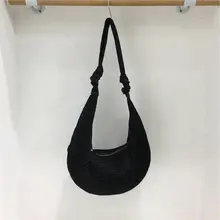 潮流デザインの片側ショルダーバッグ【結び紐・メッシュ素材】