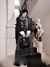 刺繍入り短丈コートと馬面スカートのセットアップ【秋用・漢風】