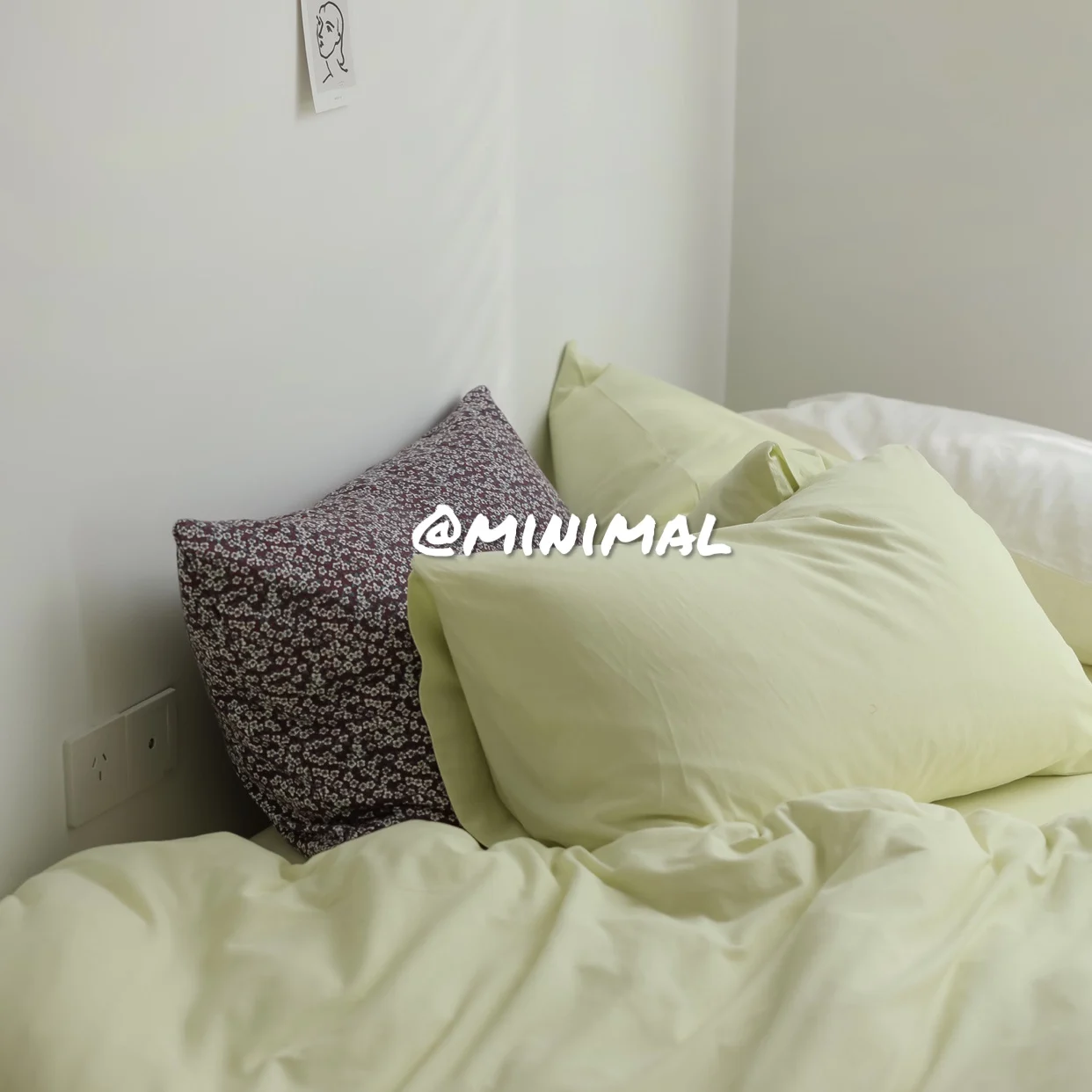 Minimal Concept ベッドリネン4点セット：インスタ風のナチュラルな寝室空間を実現