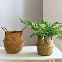 植木鉢 バスケット 盆栽 植物 竹編み 草編み スタイル 織り