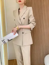 レディースカジュアルスーツセット【春秋用・ハイウエスト・9分丈パンツ付き】