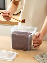 防湿密封の白砂糖収納容器【家庭用・厚手・砂糖・氷砂糖・雑穀用】