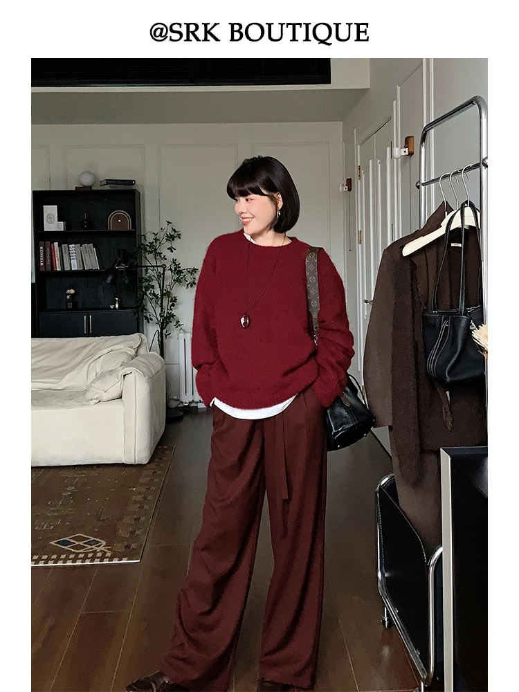 デニム コーデの基本ルールとヴィンテージ風アンカラレッドパンツの適用性