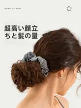シルク製ヘアゴム【高級感・防止脱毛・女性用】