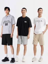 メンズ 快適な夏用ハーフパンツ【ゆったりシルエット・スポーツ・ニット素材・シンプルデザイン】（セットアップ対応）