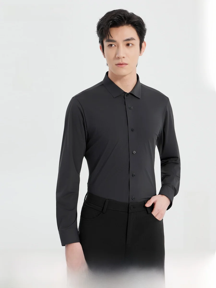 ビジネスカジュアル メンズ長袖シャツの春用選定：Lilanzのシンプルデザインモデル