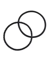 防滑の黒いヘアゴム【高弾力・耐久性・髪に優しい】