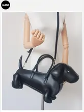 犬型バッグ ショルダーバッグ ハンドバッグ ダックスフントモチーフ クリエイティブ 手提げ 斜め掛け デザイン性 個性的