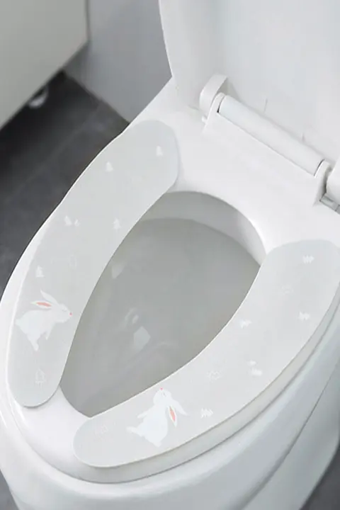 冬用トイレマット【洗える・静電気吸着・旅行用・オールシーズン対応】