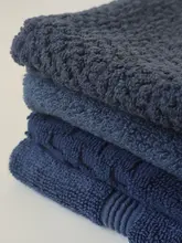 極上の柔らかさ！全 cotton 大判タオル【吸水性・深藍色・多用途】
