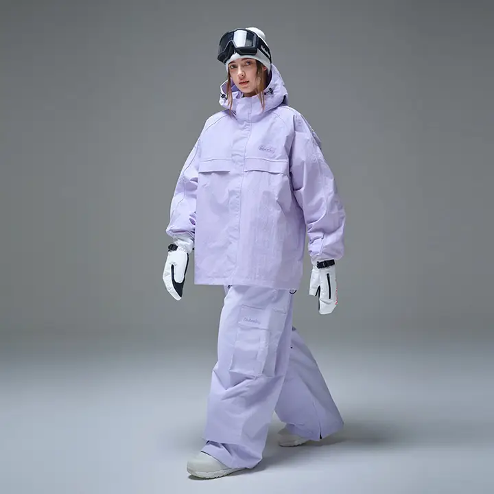 NOBADAY 防風防水のオーバーサイズスノーボードウェア【男女兼用・パンツとジャケット】（セットアップ対応）