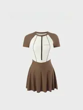 女性用 ビッグサイズワンピース水着【ユニークデザイン・プール用】