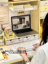 PC用 モニター台 【デスクトップ用・高さ調整・空洞収納】