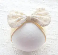 ヘアバンド キッズ ガールズ レース 蝶結び ヘアアクセサリー コットン100% 伸縮性 やわらかい プリンセス風