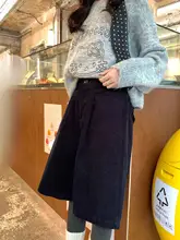 コーデュロイパンツ レディース ファスナー ボタン 韓国風 カジュアル シンプル 着回し 秋冬 「hollyii」
