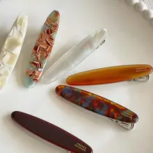 高級感のあるアセテート製ヘアクリップ【後頭部用・ポニーテール・バナナクリップ・ヘッドアクセサリー】