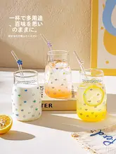 高硼珪酸ガラス製ミルクカップ【家庭用・大容量・ストロー付き】