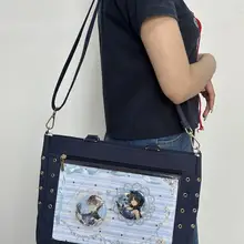 大容量のリボンデザインショルダーバッグ【B5サイズ対応・斜め掛け・オリジナルデザイン】