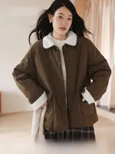 中綿コート レディース ボア 大きいサイズ ぽっちゃり ゆったり 厚手 冬