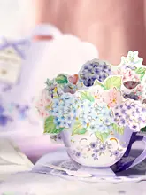 3D花束立体カード【教師の日・手作り・祝福メッセージ・封筒付き】