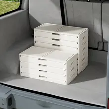 車載収納ボックス【折りたたみ式・アウトドア用・プラスチック製・トランク整理用】