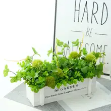 造花 鉢植え 木製フェンス フレンチカントリー モネの庭風 玄関 ダイニングテーブル インテリアグリーン デコレーション