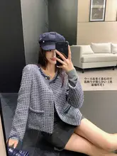 ヴィンテージ風ツイードコート【羊毛素材・女性用・秋冬向け・デザイン性】