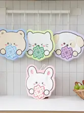 かわいいデザインの厚手キッチンタオル【吸水性抜群・フック掛け対応】