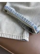 夏用 メンズロングデニムパンツ【柔らかな風合い・ヴィンテージ加工・韓国風】