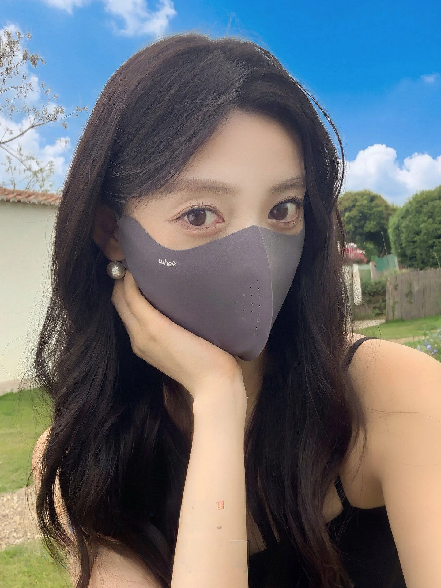 紫外線対策！立体デザインの夏用女性用防晒マスク【通気性のあるアイスシルク】
