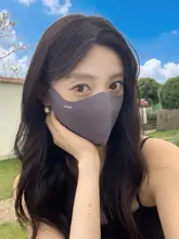紫外線対策！立体デザインの夏用女性用防晒マスク【通気性のあるアイスシルク】