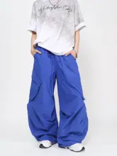 ストリートスタイルの速乾多ポケットカーゴパンツ【男女兼用・フィット・長パンツ】（セットアップ対応）