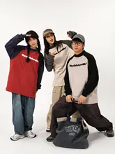 秋冬用 カジュアルデザイン ハイネックTシャツ【復古風・長袖・デザインプリント】