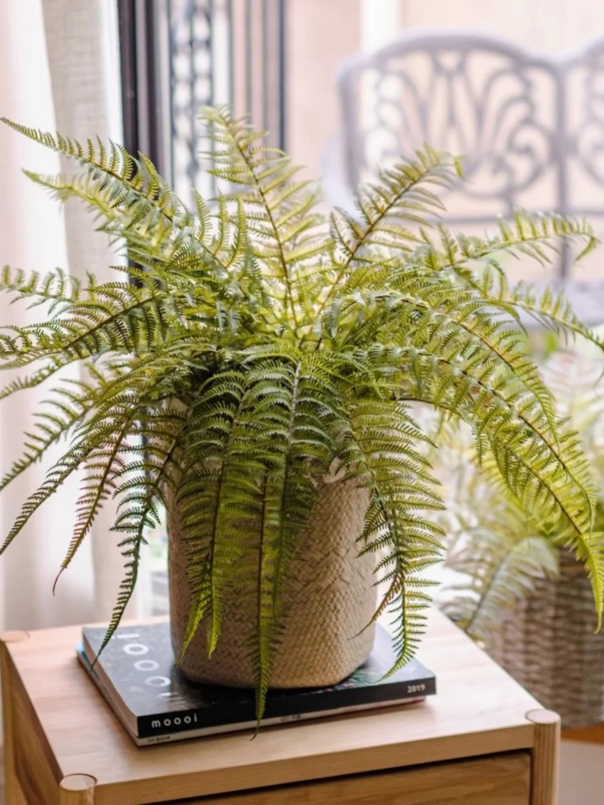 シミュレーションフィンランドシダ植物の造花：インテリアに最適なフェイクグリーンの実用性と維持法