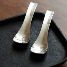 304ステンレス製 ロングハンドル デザートスプーン【カフェ用・滑り止め・耐熱】