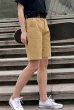 カーキ色 ワークショートパンツ【夏用・ゆったりフィット・カジュアルスタイル・大サイズ】