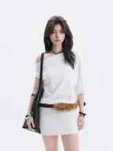 韓国風バットウィングスリーブオフショルダータイトワンピース【セクシー・サマースタイル】