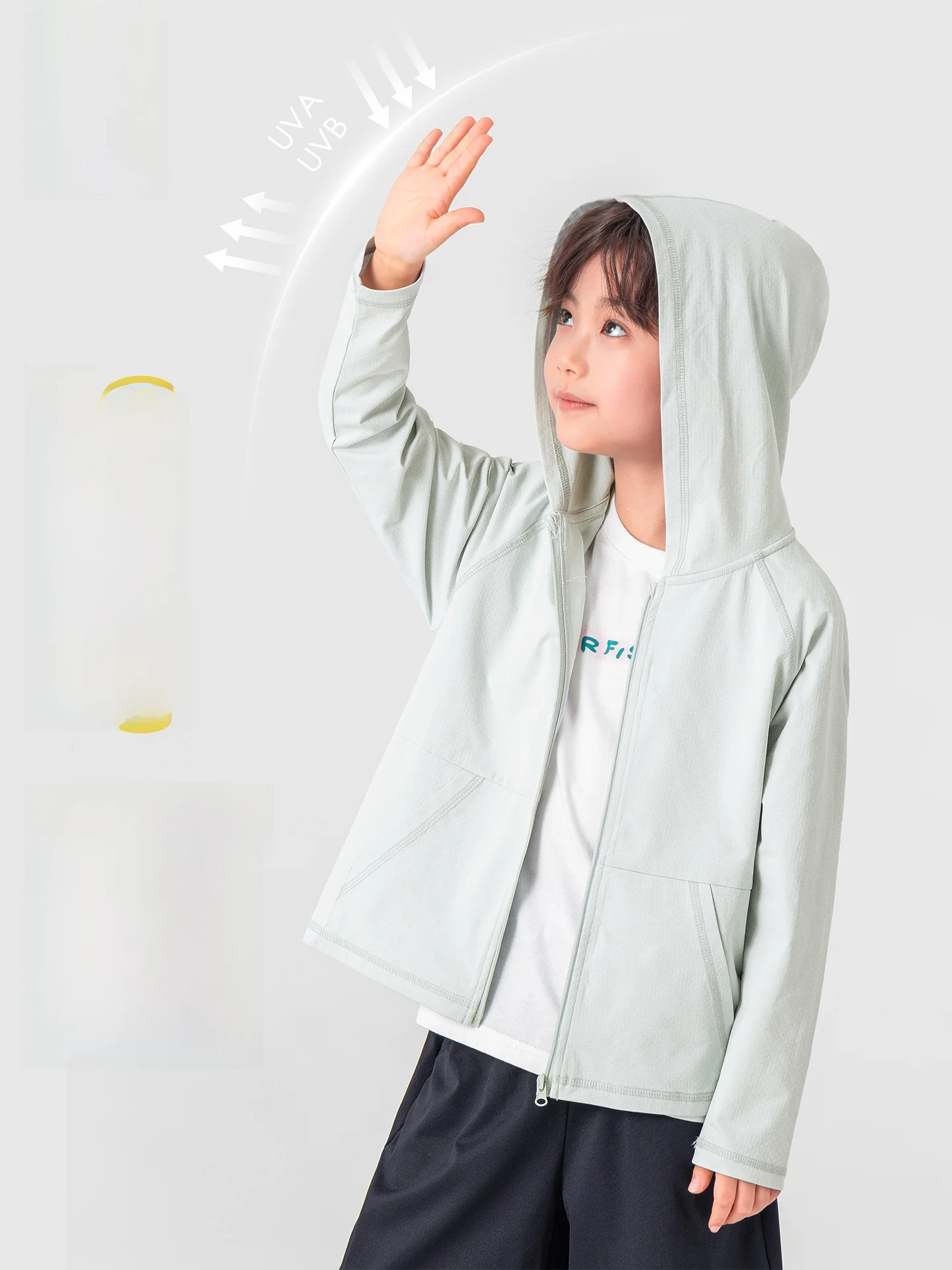 男の子用軽量ひんやりジャケット：気温20度のピクニックや夏の外出に最適な選択