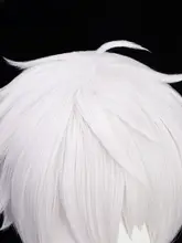 青い監獄 凪誠士郎 コスプレウィッグ【白色・反り返りのショートヘア】