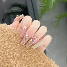10個セット ネイルデコレーション アルミ製リボン型アクセサリー【ラグジュアリー・立体デザイン・シルバ ー】