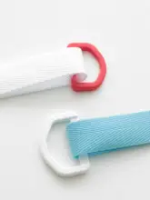 カラフルなD型リング調節付きプラスチック製ハンドメイドDIY半円リング【バッグ用・側面取り付け用】