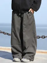 高級重厚感のあるワイドレッグカーブパンツ【ユニセックス・アウトドア・フィット】（セットア ップ対応）