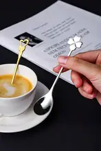 可愛いデザインのステンレス製コーヒースプーン【アイスクリームやデザート用】