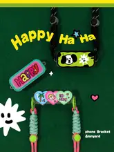 スマホショルダー 和柄 猫 ご飯 ハート モノクロ 斜め掛け 長さ調節可能 落下防止 ペア 汎用