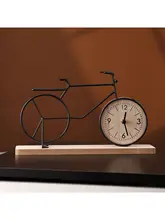 自転車デザインのインテリア時計【金属製・アート装飾用・リビングや玄関に最適】